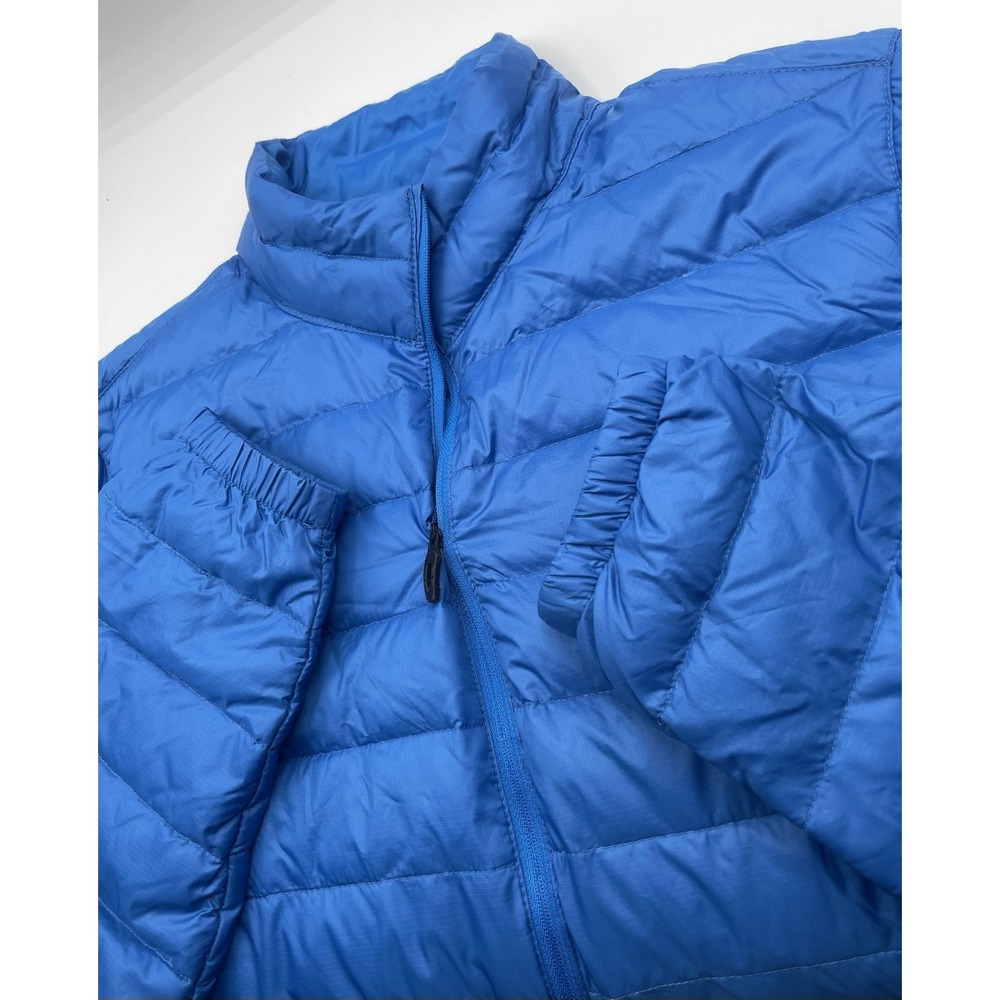 Oakley Jacket Men's Large Puffer Down Blue Nylon Shiny Feather